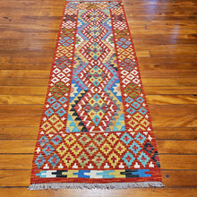 Load image into Gallery viewer, Hand knotted wool rug 24285 size 242 x 85 cm Afghanistan