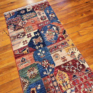 Wool handmade patchwork hall runner