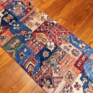 Wool handmade patchwork hall runner