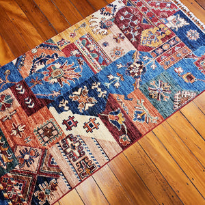 Wool handmade patchwork hall runner