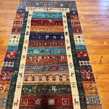 Load image into Gallery viewer, Hand knotted wool rug 25881 size 258 x 81 cm Afghanistan