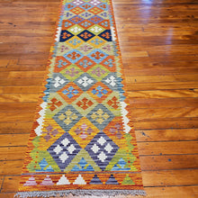 Load image into Gallery viewer, Hand knotted wool rug 29380 size 293 x 80 cm Afghanistan