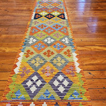 Load image into Gallery viewer, Hand knotted wool rug 29380 size 293 x 80 cm Afghanistan