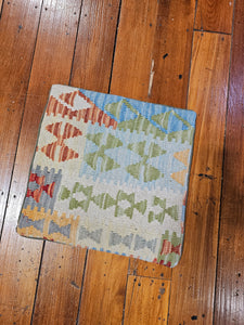 Hand knotted wool cushion cover 3838E  size 38 x 38 cm Afghanistan