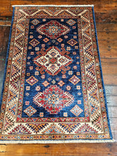 Load image into Gallery viewer, Hand knotted wool rug 13299 size 132 x 99 cm Kazakhstan