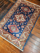 Load image into Gallery viewer, Hand knotted wool rug 13299 size 132 x 99 cm Kazakhstan