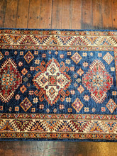 Load image into Gallery viewer, Hand knotted wool rug 13299 size 132 x 99 cm Kazakhstan
