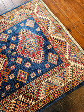Load image into Gallery viewer, Hand knotted wool rug 13299 size 132 x 99 cm Kazakhstan