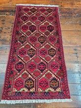 Load image into Gallery viewer, Hand knotted wool rug 10453 size 104 x 53 cm