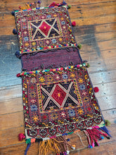 Load image into Gallery viewer, Hand knotted wool saddle bag no: 202 size 104 x 50 cm approx