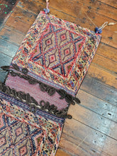 Load image into Gallery viewer, Hand knotted wool saddle bag no: 214 size 107 x 50 cm approx