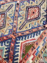 Load image into Gallery viewer, Hand knotted wool saddle bag no: 214 size 107 x 50 cm approx