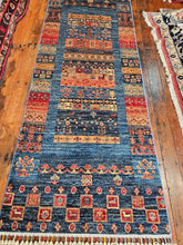 Load image into Gallery viewer, Hand knotted wool rug 20877 size 208 x 77 cm