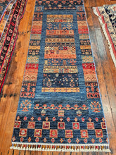 Load image into Gallery viewer, Hand knotted wool rug 20877A size 208 x 77 cm