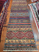 Load image into Gallery viewer, Hand knotted wool rug 25483 size 254 x 83 cm