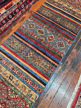 Load image into Gallery viewer, Hand knotted wool rug 25477 size 254 x 77 cm
