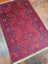 Load image into Gallery viewer, Hand knotted wool rug 12380 size 123 x 80 cm