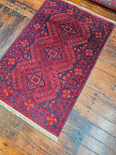 Load image into Gallery viewer, Hand knotted wool rug 12380 size 123 x 80 cm