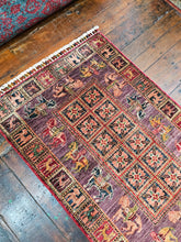 Load image into Gallery viewer, Hand knotted wool rug 12484 size 124 x 84 cm