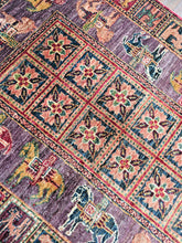 Load image into Gallery viewer, Hand knotted wool rug 12484 size 124 x 84 cm