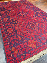 Load image into Gallery viewer, Hand knotted wool rug 12380 size 123 x 80 cm