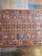 Load image into Gallery viewer, Hand knotted wool rug 12484 size 124 x 84 cm