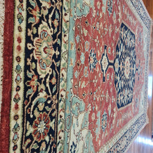 Load image into Gallery viewer, Hand knotted wool Rug 127185 size 185 x 127 cm India
