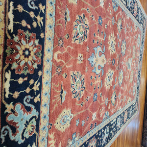 Hand knotted wool Rug 155241 size 241 x 155 cm India