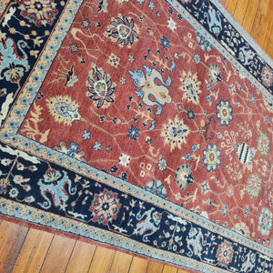 Hand knotted wool Rug 155241 size 241 x 155 cm India