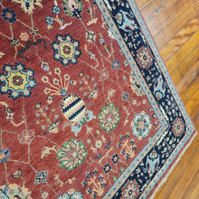 Load image into Gallery viewer, Hand knotted wool Rug 155241 size 241 x 155 cm India