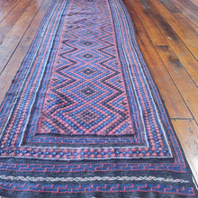 Load image into Gallery viewer, Hand knotted wool Rug 26964 size 269 x 64 cm Afghanistan