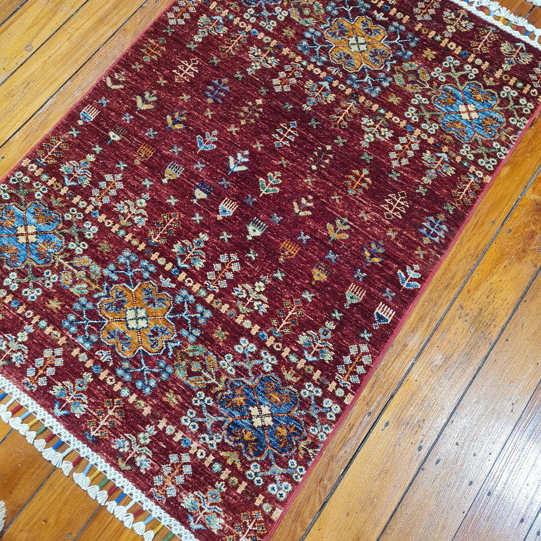 Hand knotted wool Rug 11979 size 119 x 79 cm Afghanistan