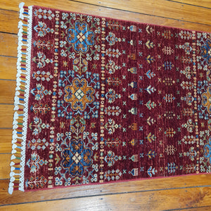 Hand knotted wool Rug 11979 size 119 x 79 cm Afghanistan