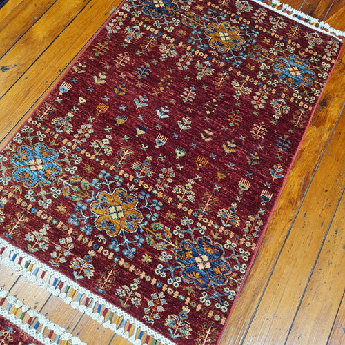 Hand knotted wool rug 12081 size  120 x 81 cm Afghanistan