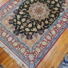 Load image into Gallery viewer, Hand knotted wool &amp; silk Rug 165115 size 165 x 115 cm Afghanistan