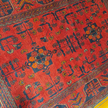Load image into Gallery viewer, Hand knotted wool rug 14598 size 145 x 98 cm Afghnistan