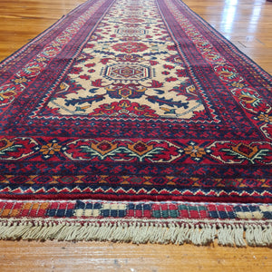 Hand knotted wool Rug 28579 size 289 x 79 cm Afghanistan