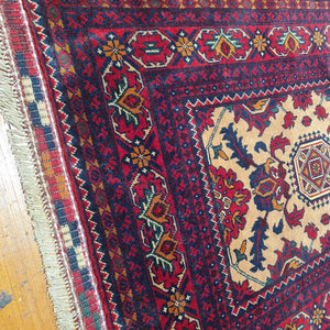 Hand knotted wool Rug 28579 size 289 x 79 cm Afghanistan