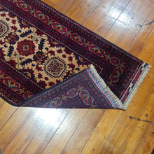 Load image into Gallery viewer, Hand knotted wool Rug 28579 size 289 x 79 cm Afghanistan