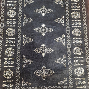 Hand knotted wool rug 12776 size 127 x 76 cm Pakistan