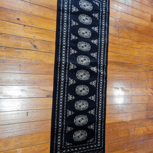 Hand knotted wool rug 18263 size 182 x 63 cm Pakistan