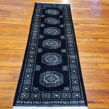 Load image into Gallery viewer, Hand knotted wool rug 22080 size 220 x 80 cm Pakistan