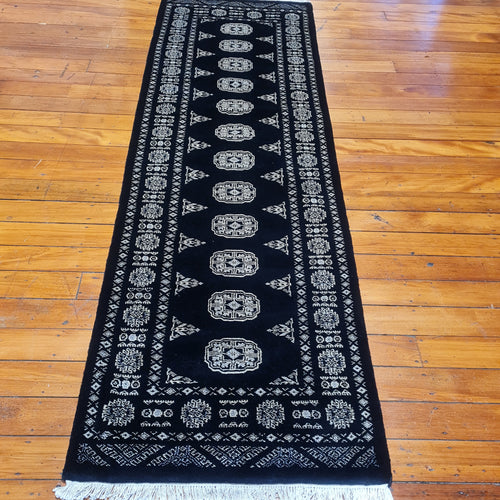 Hand knotted wool rug 24980 249 x 80 cm Pakistan