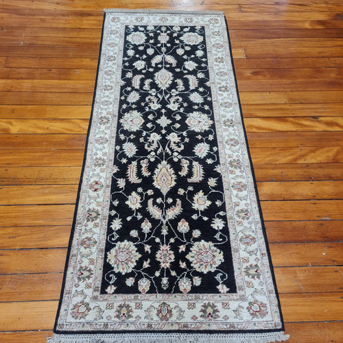 Hand knotted wool rug 20180 size 201 x 80 cm Afghanistan