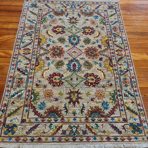 Hnad knotted wool rug 176125 size 176 x 125 cm Afghanistan