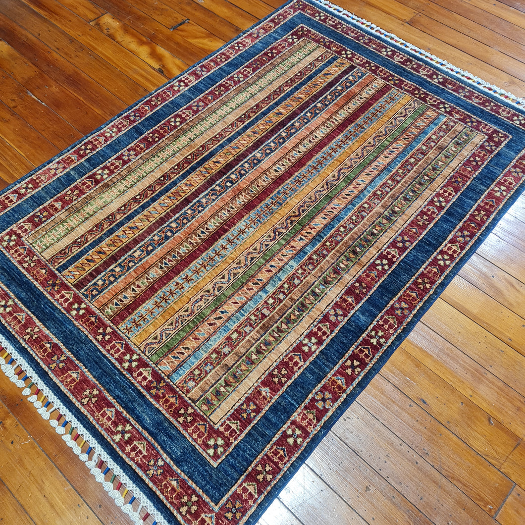 Hand knotted wool rug 177124 size 177 x 124 cm Afghanistan