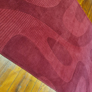 100% wool rug Maison red size 200 x 290 cm