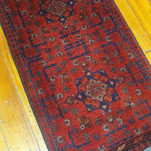 Load image into Gallery viewer, Hand knotted wool rug 9850 size 98 x 50 cm Afghanistan