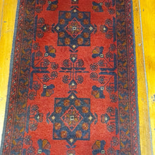 Load image into Gallery viewer, Hand knotted wool rug 9448 size 94 x 48 cm Afghanistan