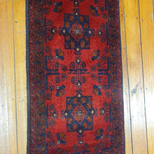 Load image into Gallery viewer, Hand knotted wool rug 9448 size 94 x 48 cm Afghanistan